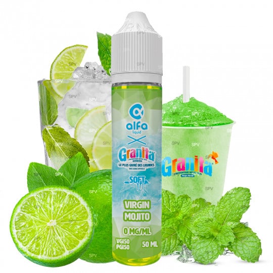 Virgin Mojito (Soft) - Granita by Alfaliquid | 50 ml in 70 ml Virgin Mojito (Soft) - Granita by Alfaliquid | 50 ml in 70 ml