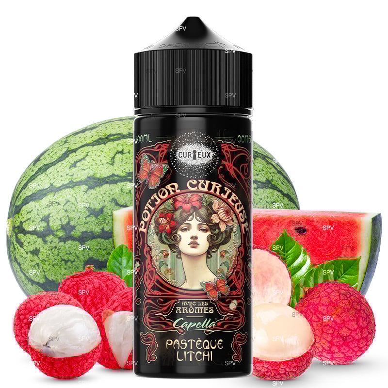 100 ml E-liquid Wassermelone Litschi (Capella-Aromen) - Potion Curieuse