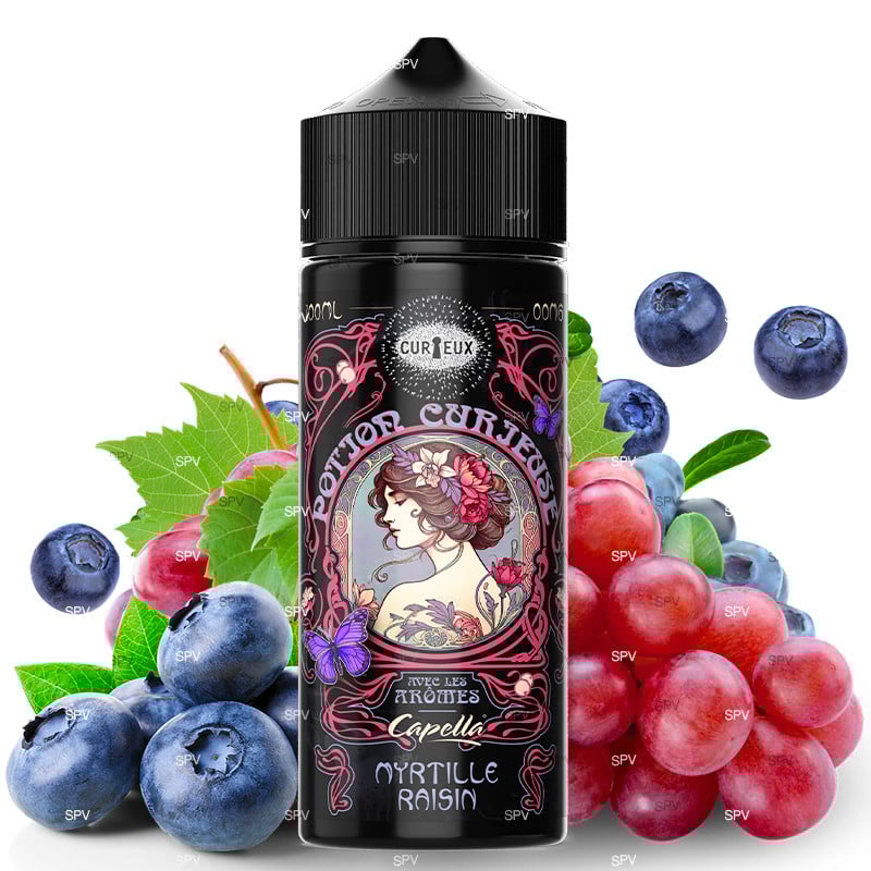 100 ml E-liquid Heidelbeere Traube (Capella-Aromen) - Potion Curieuse