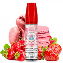 E-Liquide Strawberry Macaroon 50ml Dinner Lady | FREEVAP