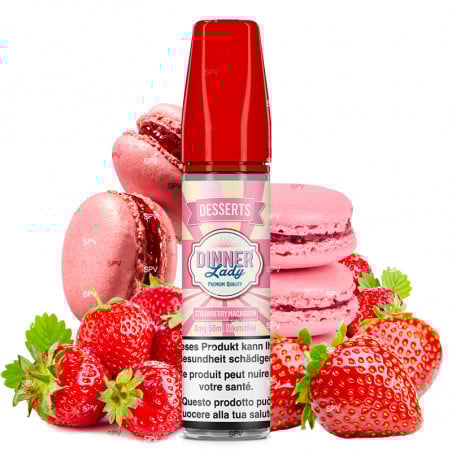 Strawberry Macaroon - Shortfill-Format - Dinner Lady | 50 ml