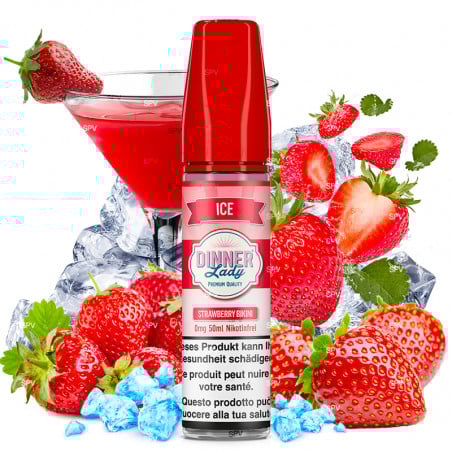 Strawberry Bikini Ice (Erdbeer-Limo) - Shortfill Format - Dinner Lady | 50ml