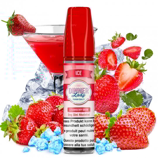 Strawberry Bikini Ice (Erdbeer-Limo) - Shortfill Format - Dinner Lady | 50ml