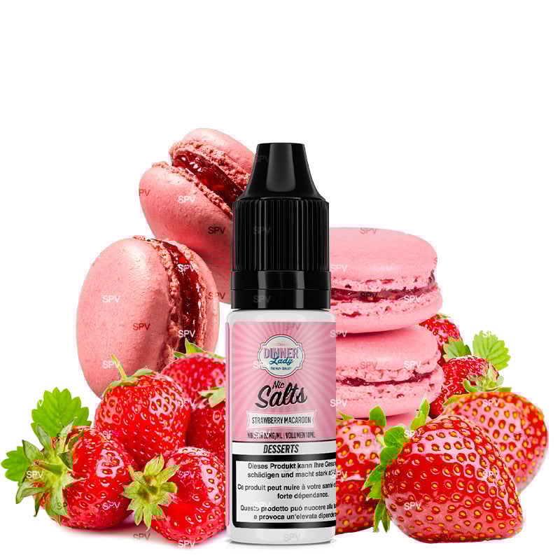 Strawberry Macaroon - Sels de nicotine - Dinner Lady