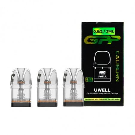 Cartouches Caliburn GPP G3/G4 - Uwell | Pack x3