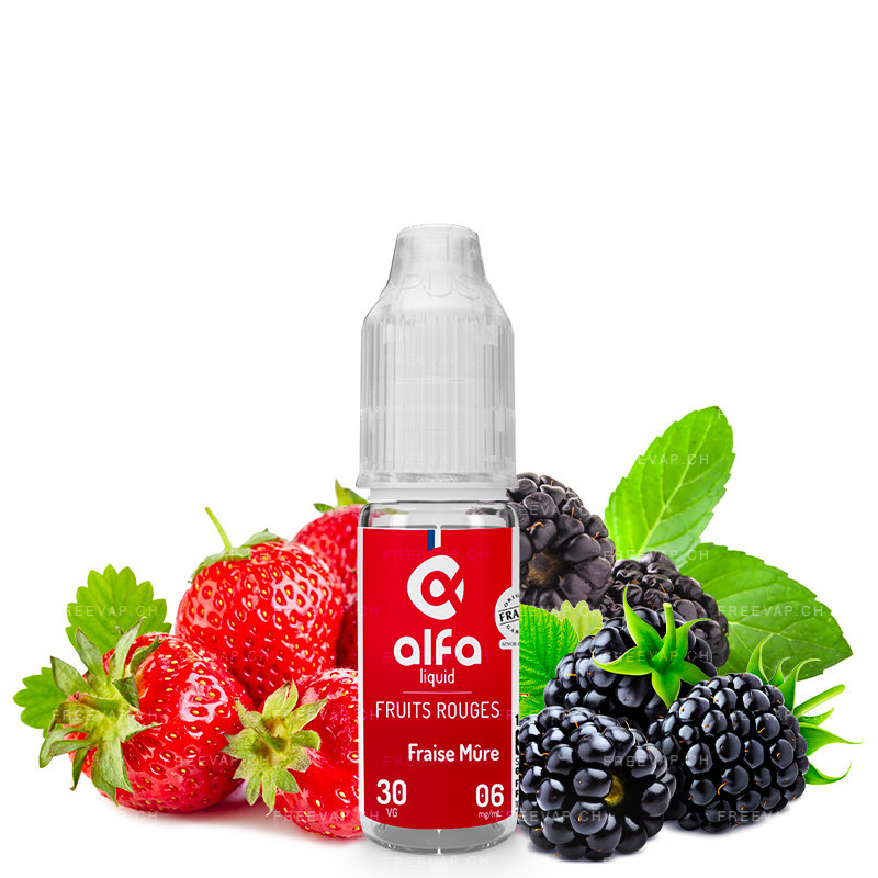 Erdbeere Brombeere 0mg 10ml 50PG/50VG - Alfaliquid