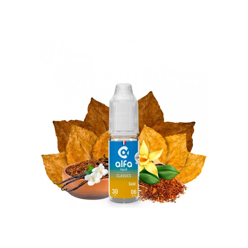 Gold 0mg 10ml 70PG/30VG - Alfaliquid