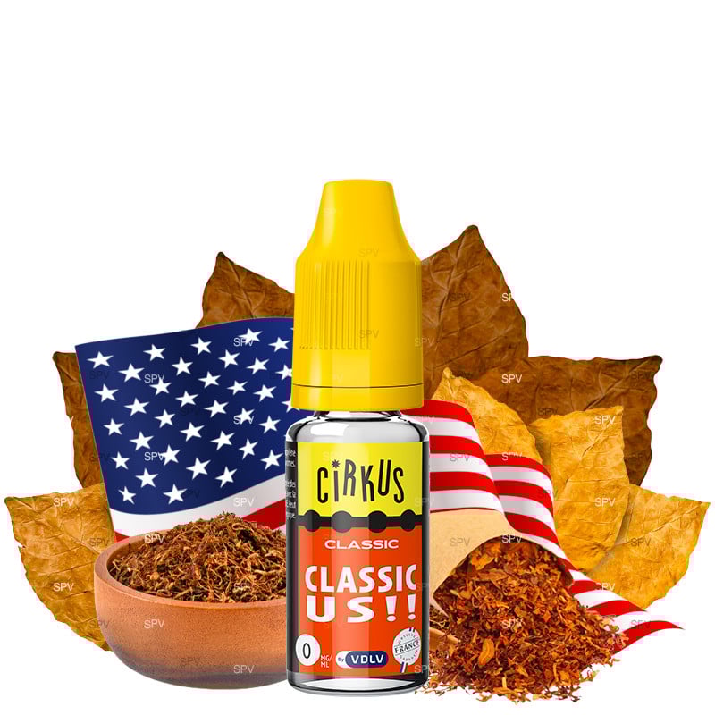 E-liquide Classic US (tabac blond) - Cirkus Authentic 10 ml
