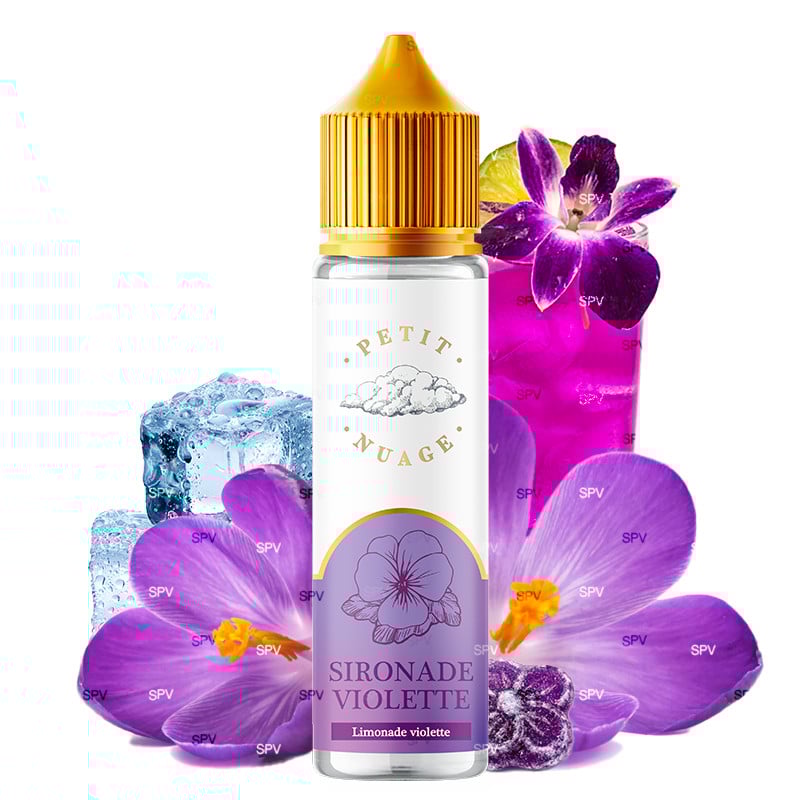E-liquide Sironade Violette - Petit nuage | 50 ml in 70 ml
