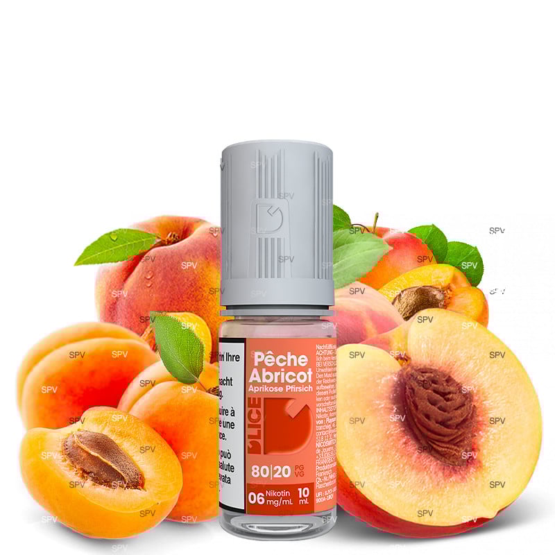E-liquide Pêche Abricot - D'lice - 10ml