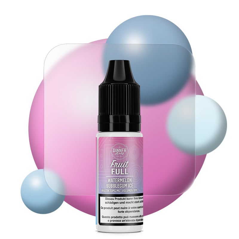 Watermelon Bubblegum Ice - Nicotine Salts - Fruit Full by Dinner Lady | 10ml