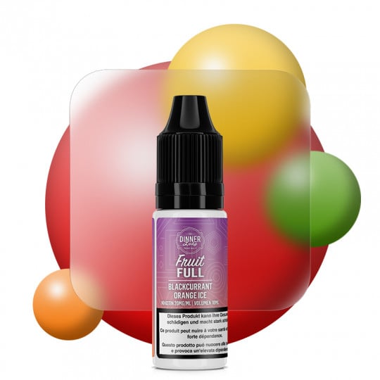 Blackcurrant Orange Ice - Sels de nicotine - Fruit Full by Dinner Lady | 10 ml