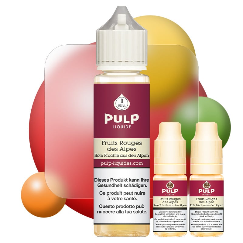 Pack Fruits Rouges des Alpes 6 mg - 70 ml - Pulp
