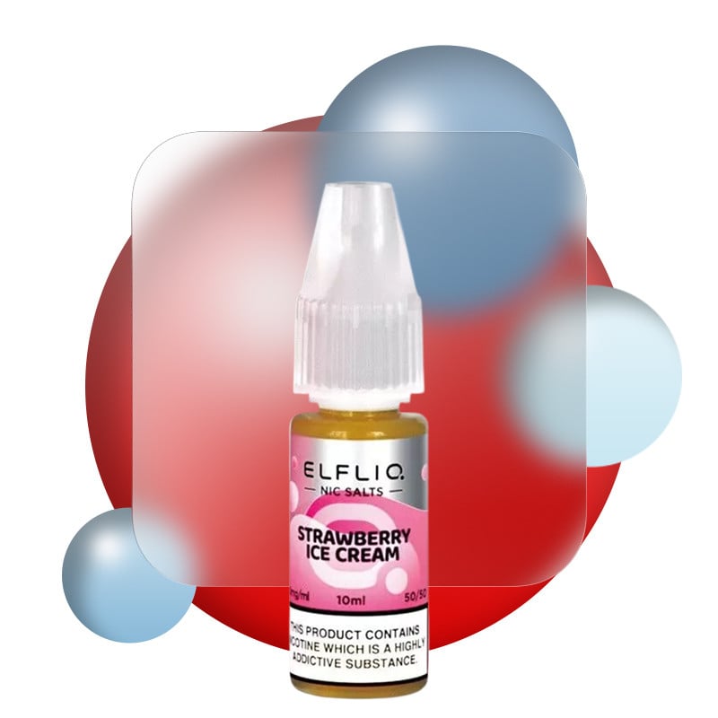 Strawberry Ice Cream - Nikotinsalze - Elfliq by Elfbar | 10 ml
