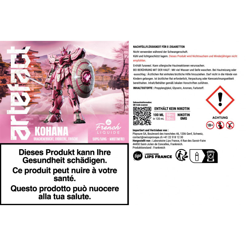 Kohana - Artefact by Le French Liquide | 100 ml in 120 ml