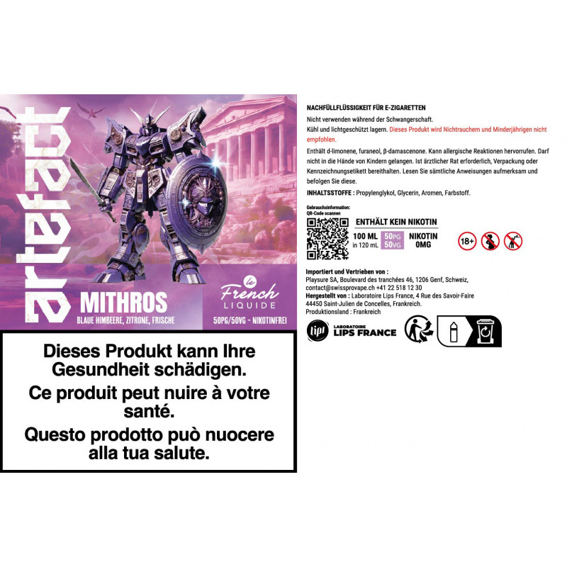 Mithros - Artefact by Le French Liquide | 100 ml in 120 ml