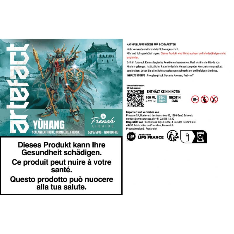 Yuhang - Artefact by Le French Liquide | 100 ml in 120 ml