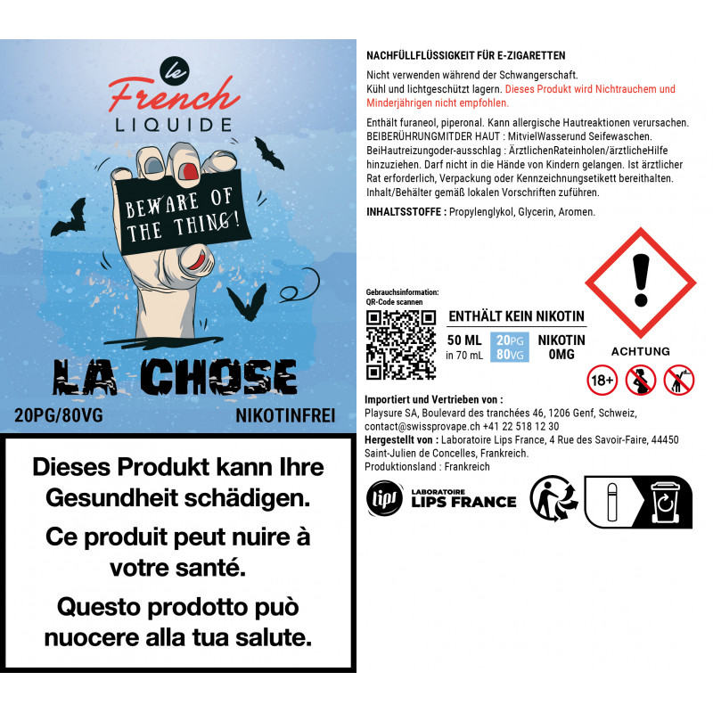 La Chose - VG-Version - Shortfill Format - Le French Liquid | 50ml