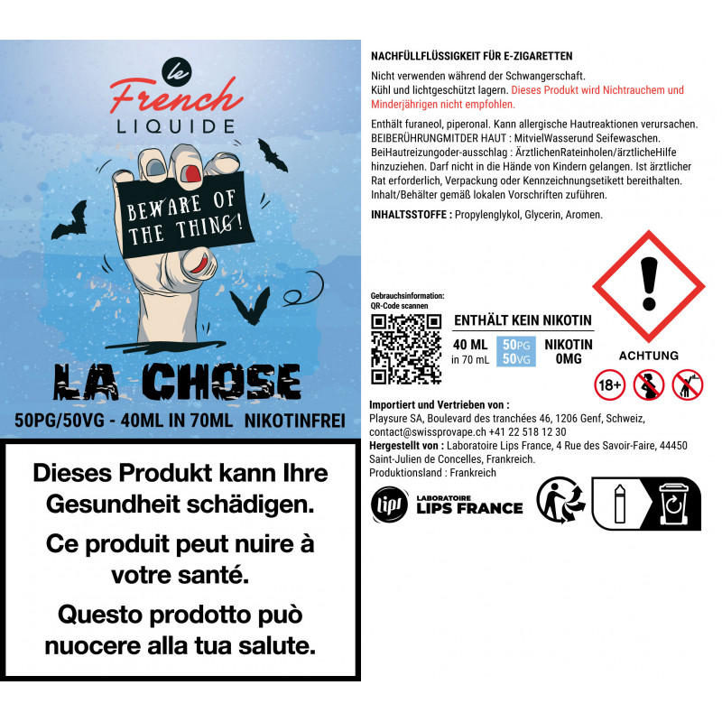 La Chose - Shortfill Format - Le french Liquide | 40ml