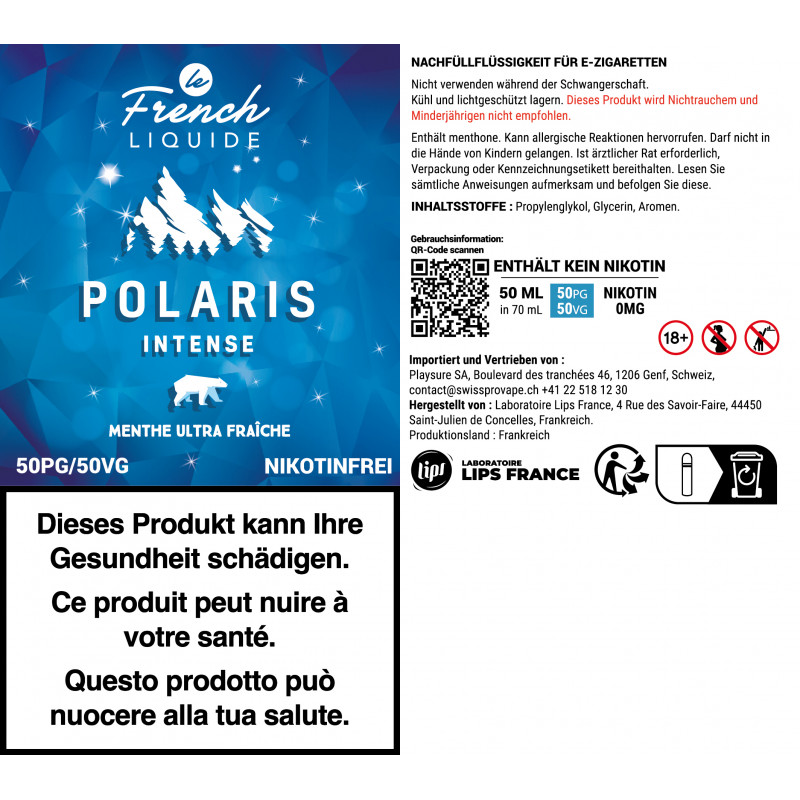 Polaris Intense - Shortfill Format - Le French Liquide | 50ml