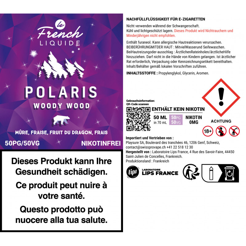 Polaris Woody Wood - Le French Liquide | 50ml "Shortfill 60ml"