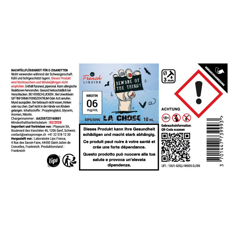 La Chose - Le French Liquide | 10ml - 11 mg/ml