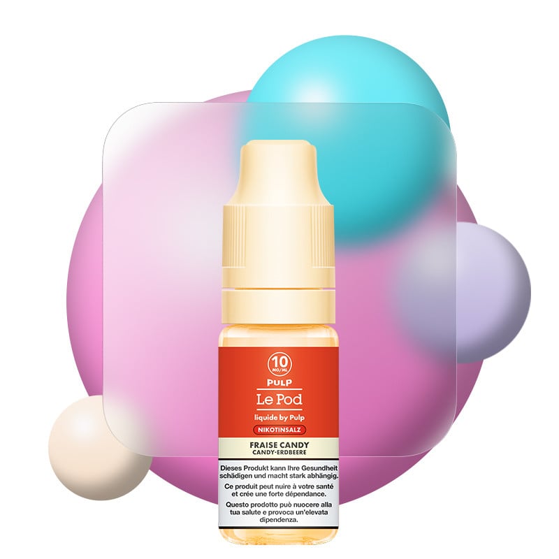 Fraise Candy - Sels de nicotine - Le POD by Pulp