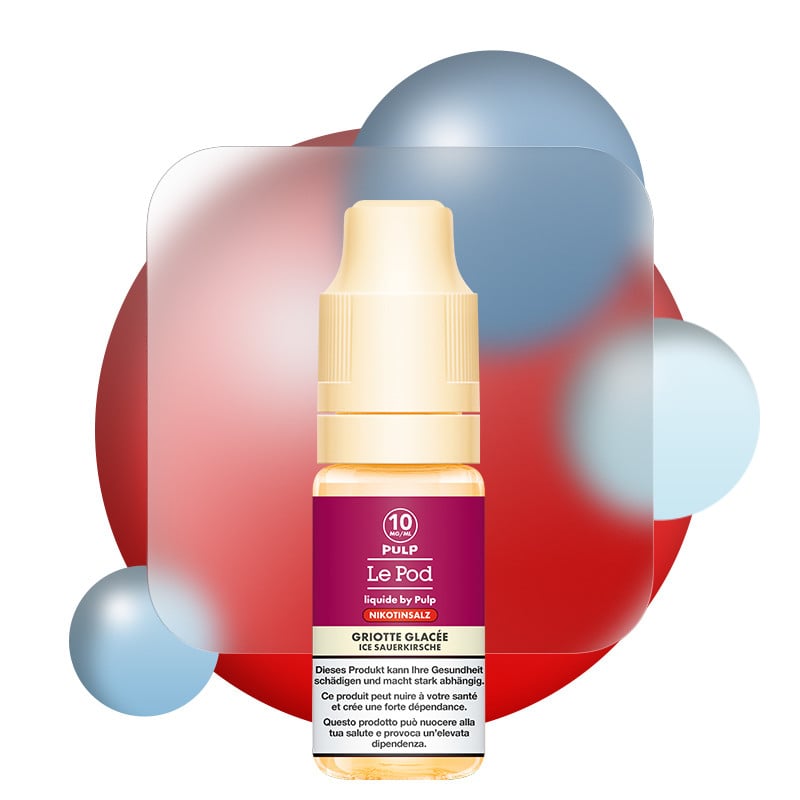 Griotte Glacée - Sels de nicotine - Le POD by Pulp