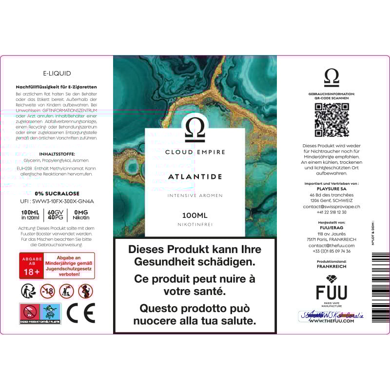Atlantide - Cloud Empire by Fuu | 100 ml in 120 ml
