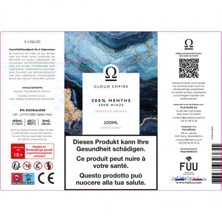 200% Minze - Cloud Empire by Fuu | 100 ml in 120 ml