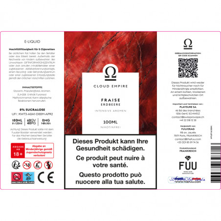 Strawberry - Cloud Empire by Fuu | 100 ml in 120 ml