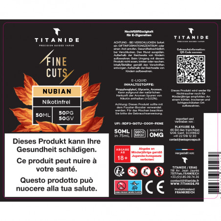 Nubian - Fine Cuts by Titanide | 50 ml in 75 ml