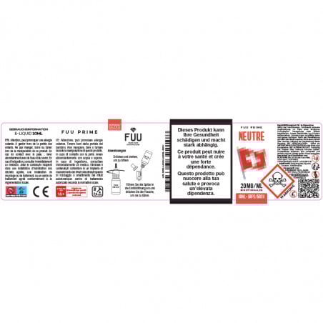 Neutre - Sels de nicotine - Prime by the Fuu | 10ml