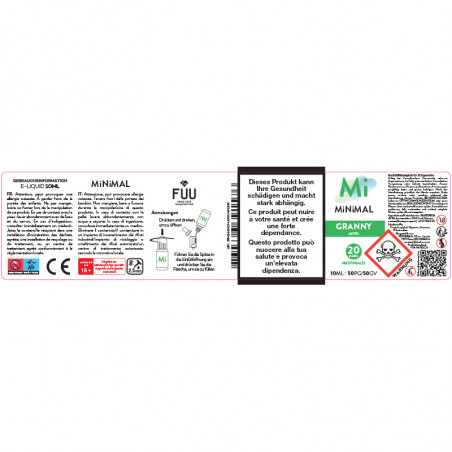 Granny - Sels de nicotine - Minimal by The Fuu | 10ml