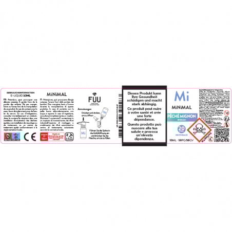 Pêché Mignon (Pfirsich & Aprikose) - Nikotinsalze - Minimal by The Fuu | 10ml