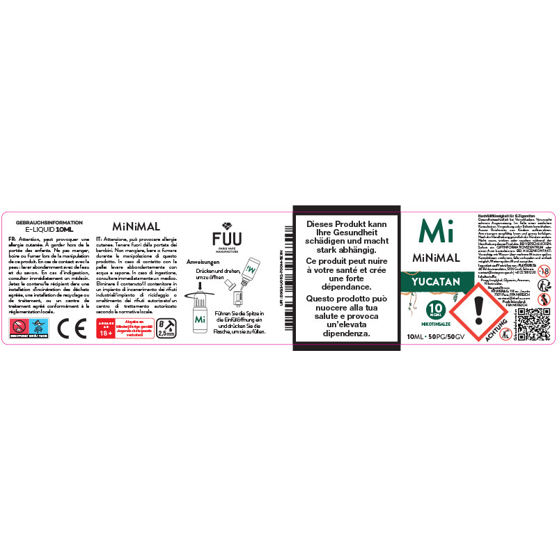 Yucatan - Nikotinsalze - Minimal by The Fuu | 10ml