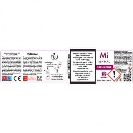 Grenadine - Sels de nicotine - Minimal by The Fuu | 10ml