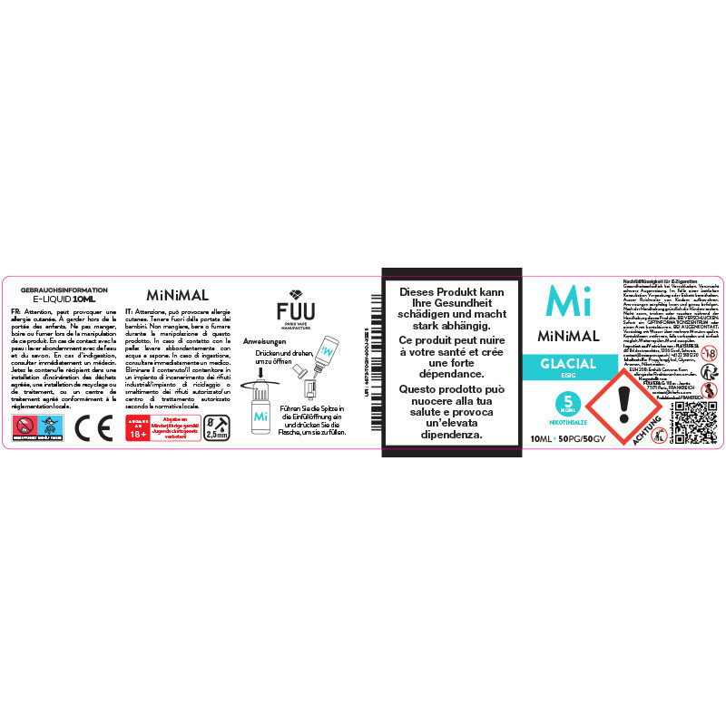 Glacial - Nicotine Salts - Minimal By The FUU | 10ml