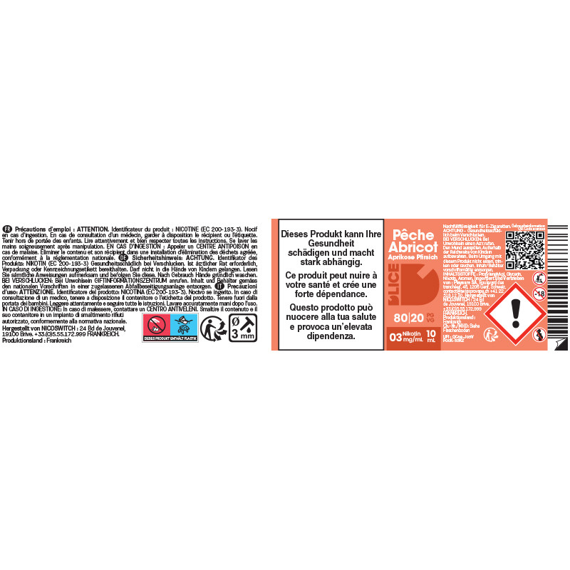 Pêche Abricot - D'lice | 10ml