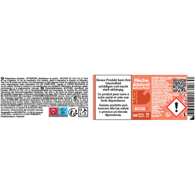 Pêche Abricot - D'lice | 10ml