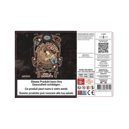 Vanilla Peanut (Capella Aromas) - Potion Curieuse by Curieux | 100 ml in 120 ml