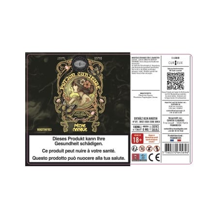 Pfirsich Mango (Capella-Aromen) - Potion Curieuse by Curieux | 100 ml in 120 ml