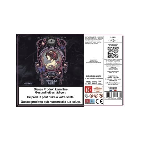 Blueberry Grape (Capella Aromas)  - Potion Curieuse by Curieux | 100 ml in 120 ml