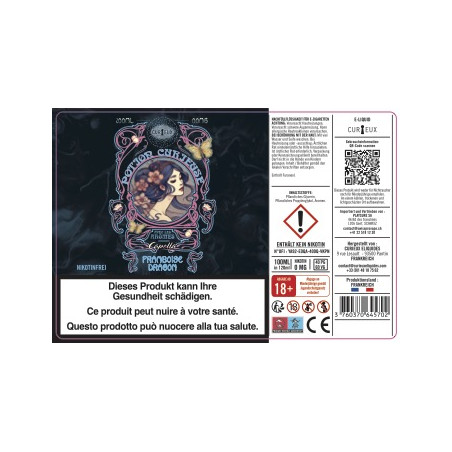 Himbeere Drachenfrucht (Capella-Aromen) - Potion Curieuse by Curieux | 100 ml in 120 ml