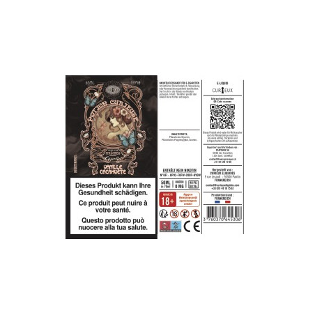 Vanille Erdnuss (Capella-Aromen) - Potion Curieuse by Curieux | 50 ml in 70 ml