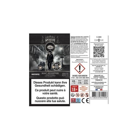 Mac Allister - Speakeasy Edition by Curieux | 50 ml in 70 ml