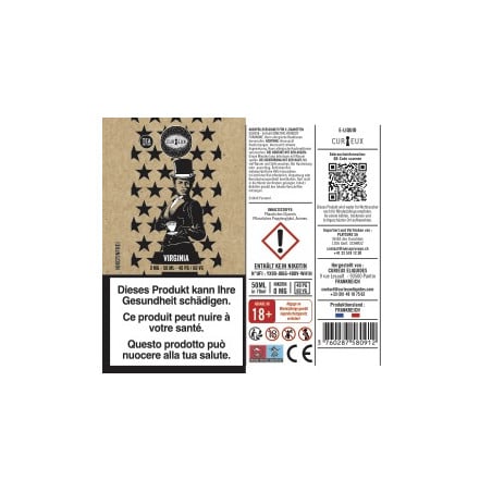 Virginia - Shortfill Format - Tea Édition by Curieux | 50ml