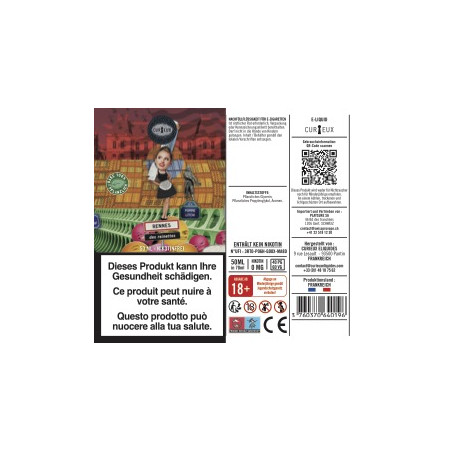 Rennes des Reinettes (Apfel & Litschi) - Édition Hexagone by Curieux | 50ml "Shortfill 70ml"