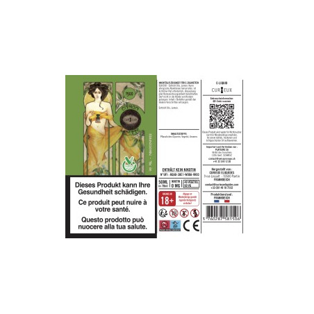 Citron Limette - Shortfill Format - Édition 1900 by Curieux | 50ml