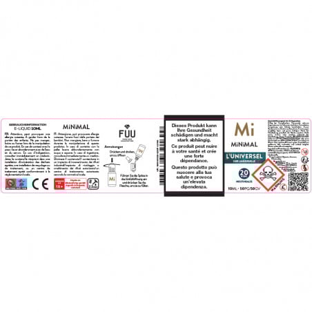 L'Universel - Nikotinsalz - Minimal by The Fuu | 10ml